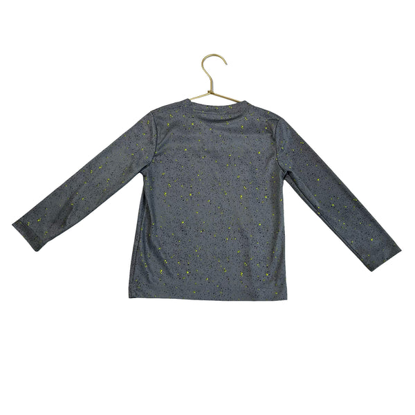 Nike Dark Gray, Black, Neon Splatter Logo Athletic Shirt - Size 3T