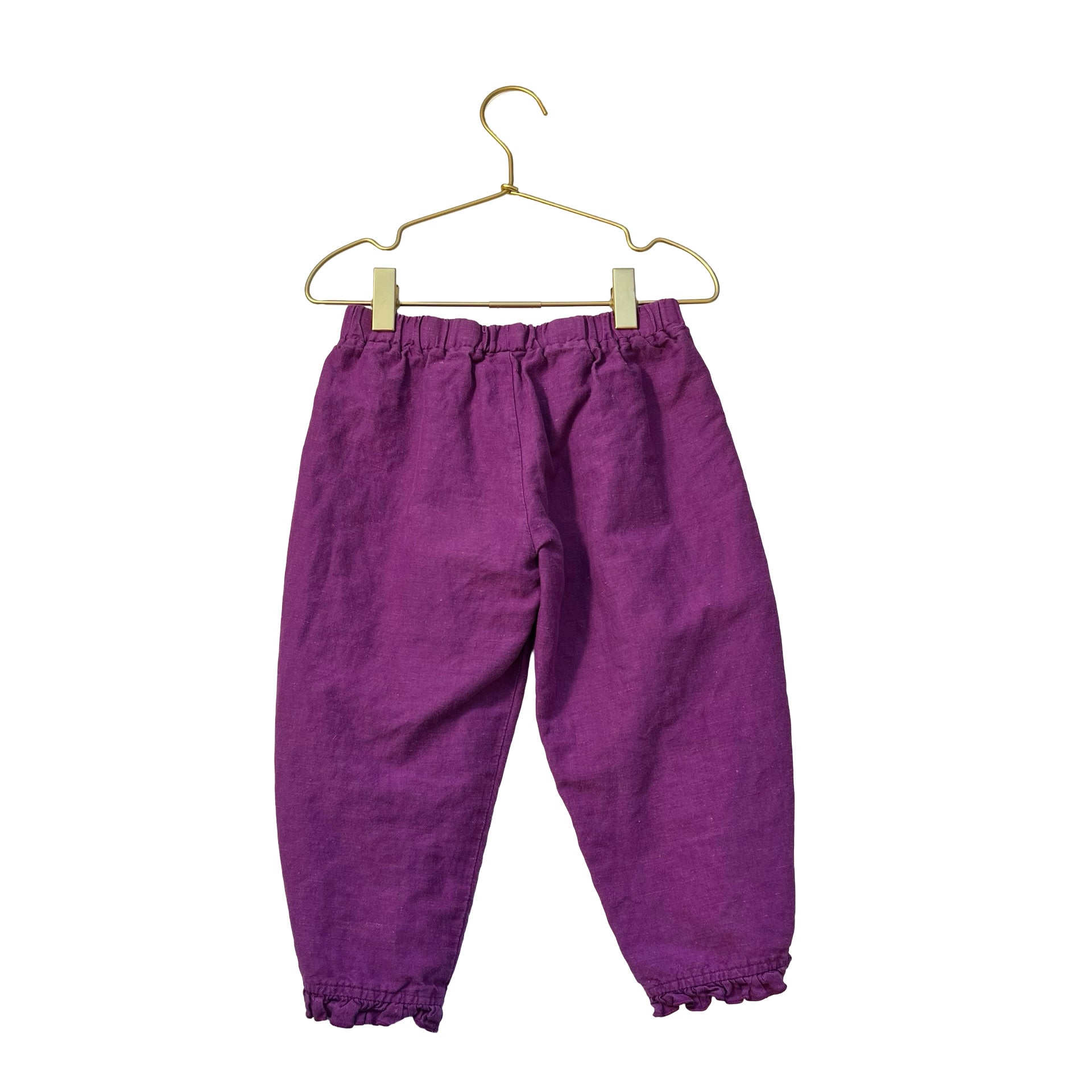 Matilda Jane Purple Linen-Blend Cropped Pants - Size 6