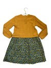 Sergent Major Mustard Sweater & Green Floral Dress - Size 7A