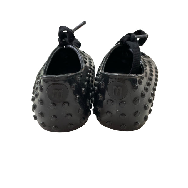 Mini Melissa 'Polibolha' Black Sneakers - Size 8