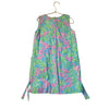 Lilly Pulitzer Blue, Green, Pink Flamingo Tropical Print Dress - Size 7
