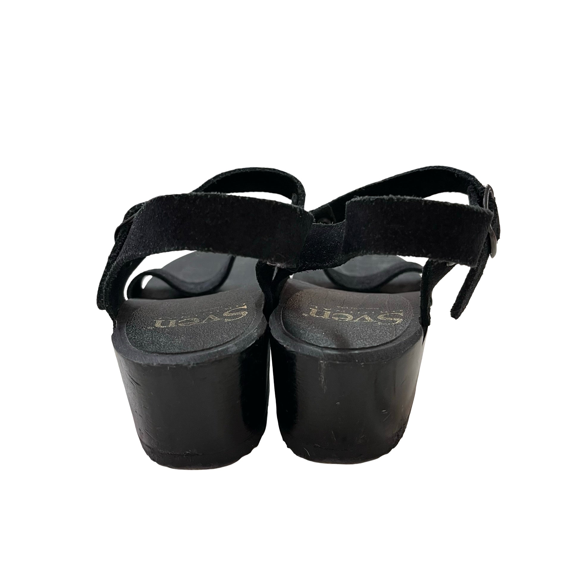 Sven Black Clog Sandals - Size 30 (12)