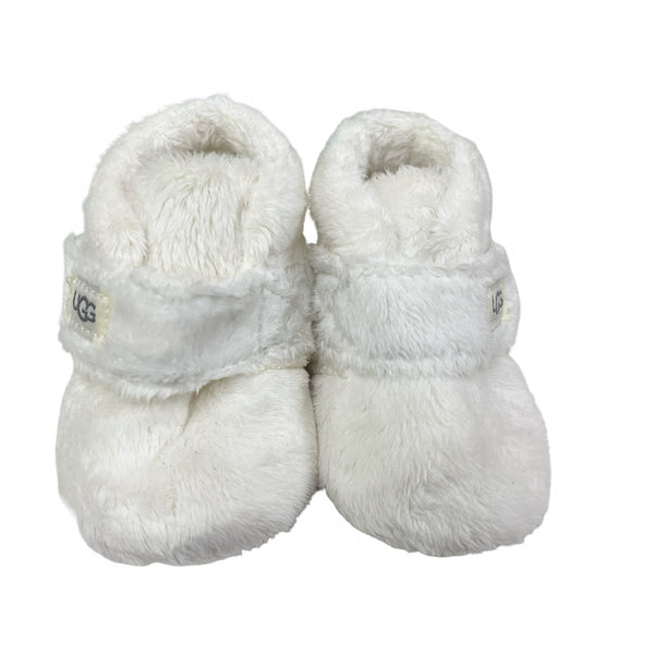UGG Ivory Fuzzy Soft-Sole Booties - Size 2-3
