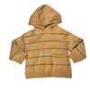 Zara Light Brown & Gray Striped Hooded Sweater - Size 2-3