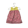 Baby Boden Pink Floral & Yellow Striped Dress - Size 6 - 12 Mo - Bounce Mkt
