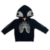 Baby Gap Black & Gray Skeleton Print Zip - Up Hoodie - Size 18 - 24 Mo - Bounce Mkt