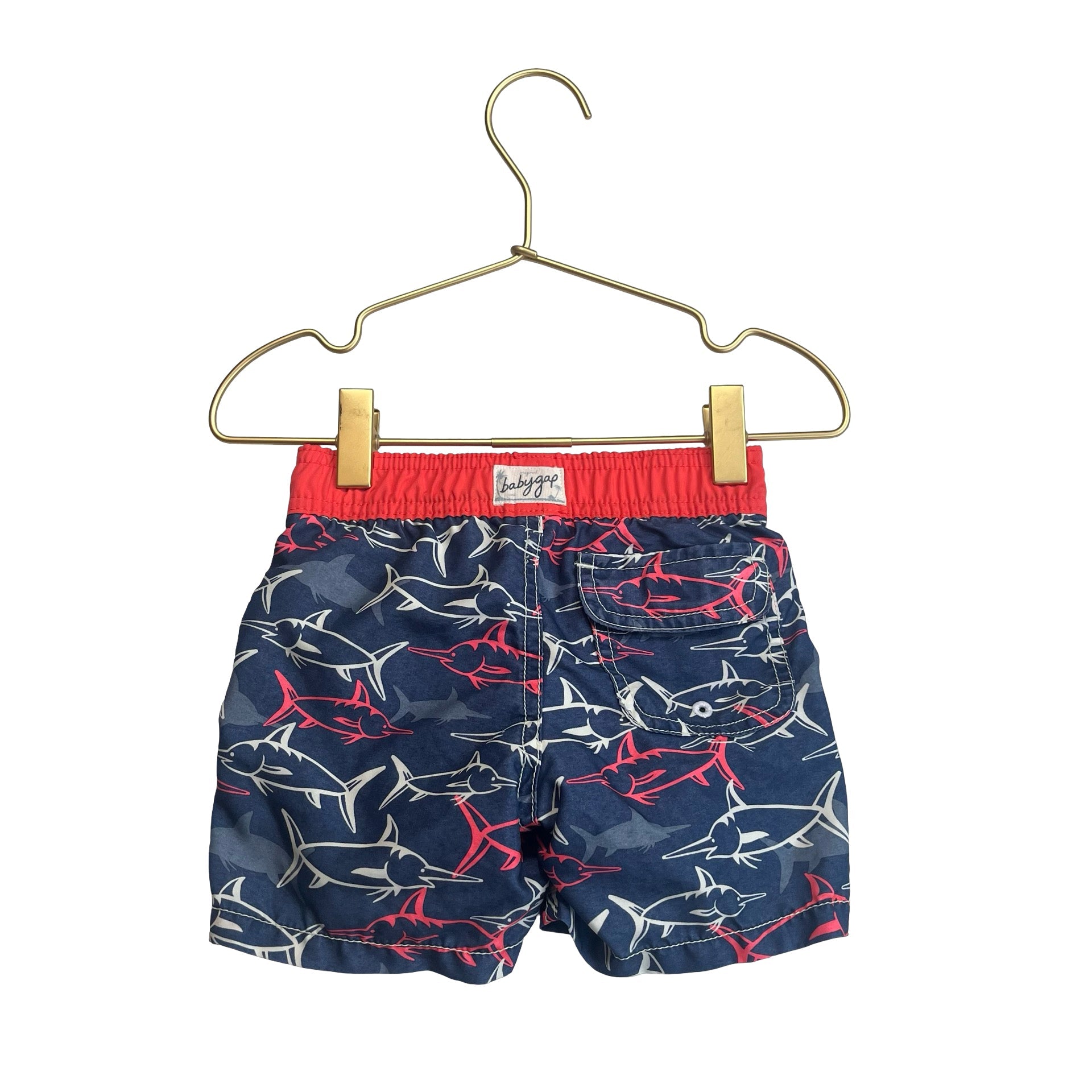 Baby Gap Blue Shark Swim Suit - Size 12 - 18 Mo - Bounce Mkt