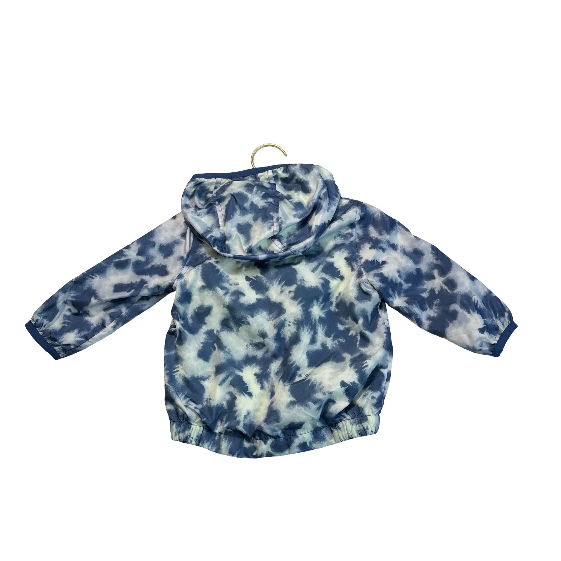Baby Gap Blue Tie - Dye Print Hooded Windbreaker - Size 12 - 18 Mo - Bounce Mkt