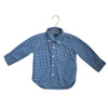 Baby Gap Blue & White Plaid Button Down Shirt - Size 18 - 24 Mo - Bounce Mkt