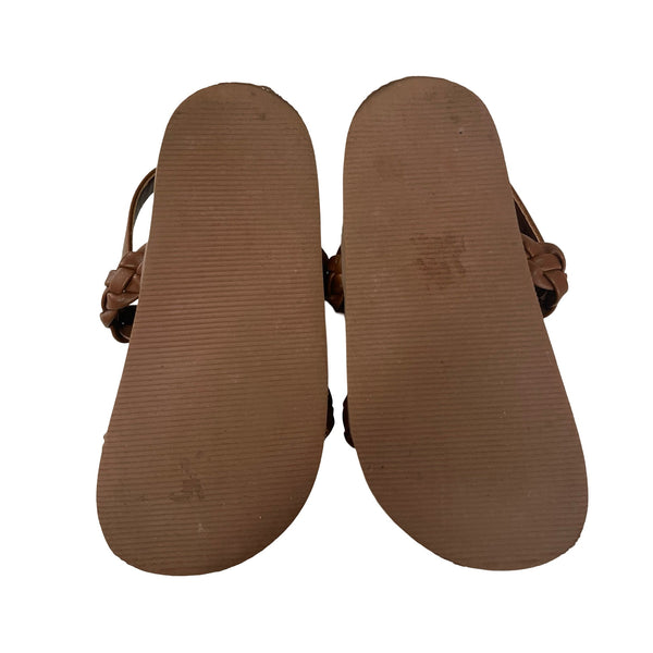 Baby Gap Brown Braided Sandals - Size 9/10 - Bounce Mkt