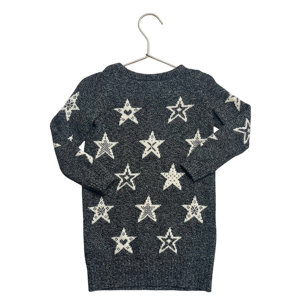 Baby Gap Dark Gray & Ivory Star Sweater Dress - Size 4 - Bounce Mkt