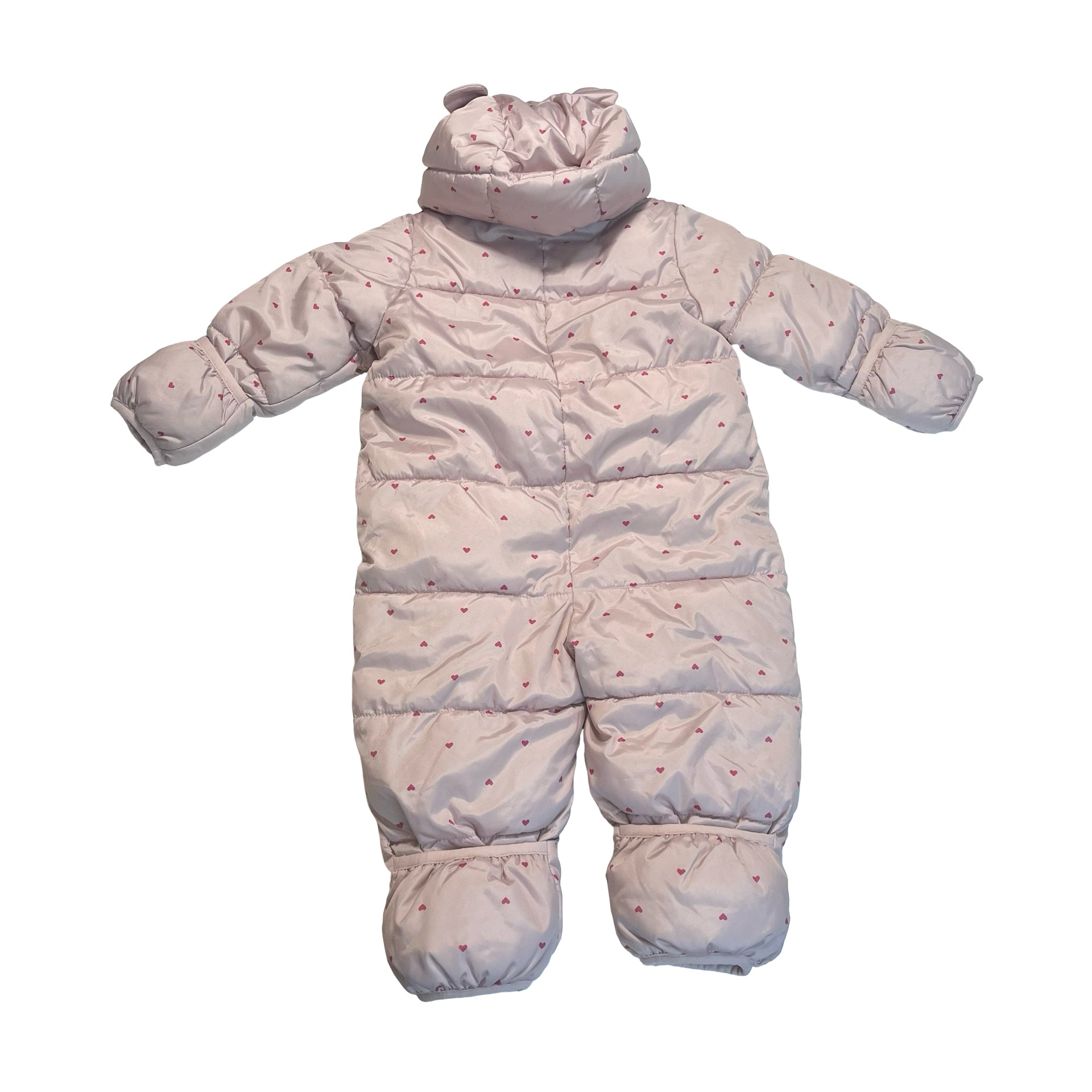 Baby Gap Dusty Pink & Pink Heat Fleece Lined Bunting - Size 6 - 12 Months - Bounce Mkt