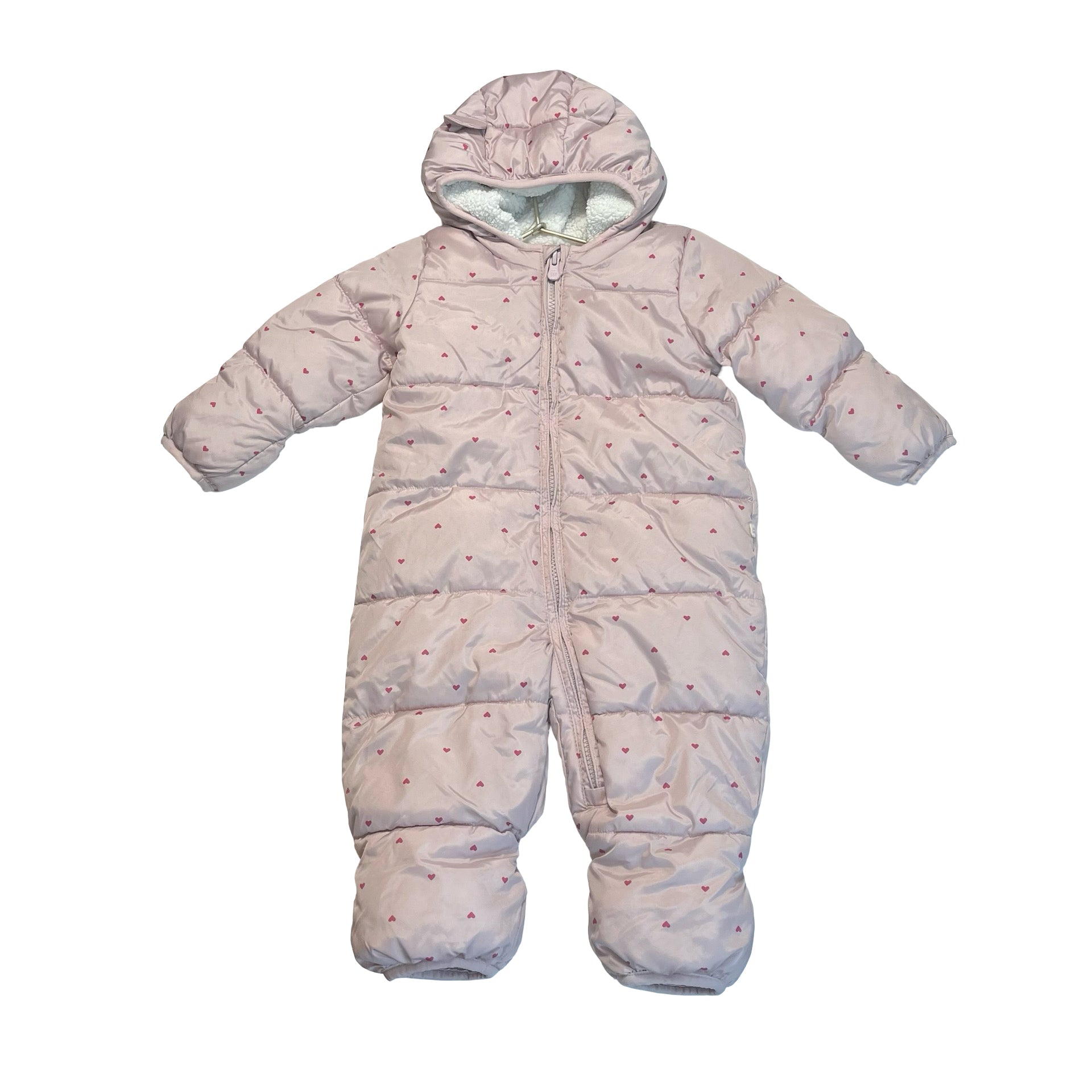 Baby Gap Dusty Pink & Pink Heat Fleece Lined Bunting - Size 6 - 12 Months - Bounce Mkt