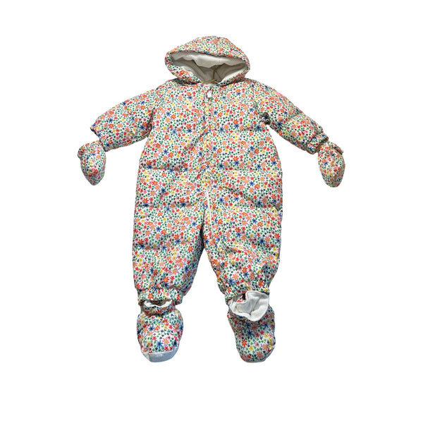 Baby Gap Floral Bunting with Mittens & Booties - Size 6 - 12 Mo - Bounce Mkt