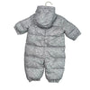 Baby Gap Gray Fleece - Lined Puffer Bunting - Size 0 - 6 Mo - Bounce Mkt