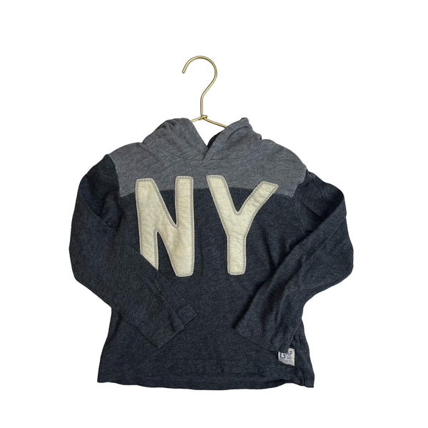 Baby Gap Gray Hooded 'NY' Applique Shirt - Size 5 - Bounce Mkt