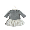 Baby Gap Gray & Ivory Quilted Tulle Dress - Size 3 - 6 Months - Bounce Mkt