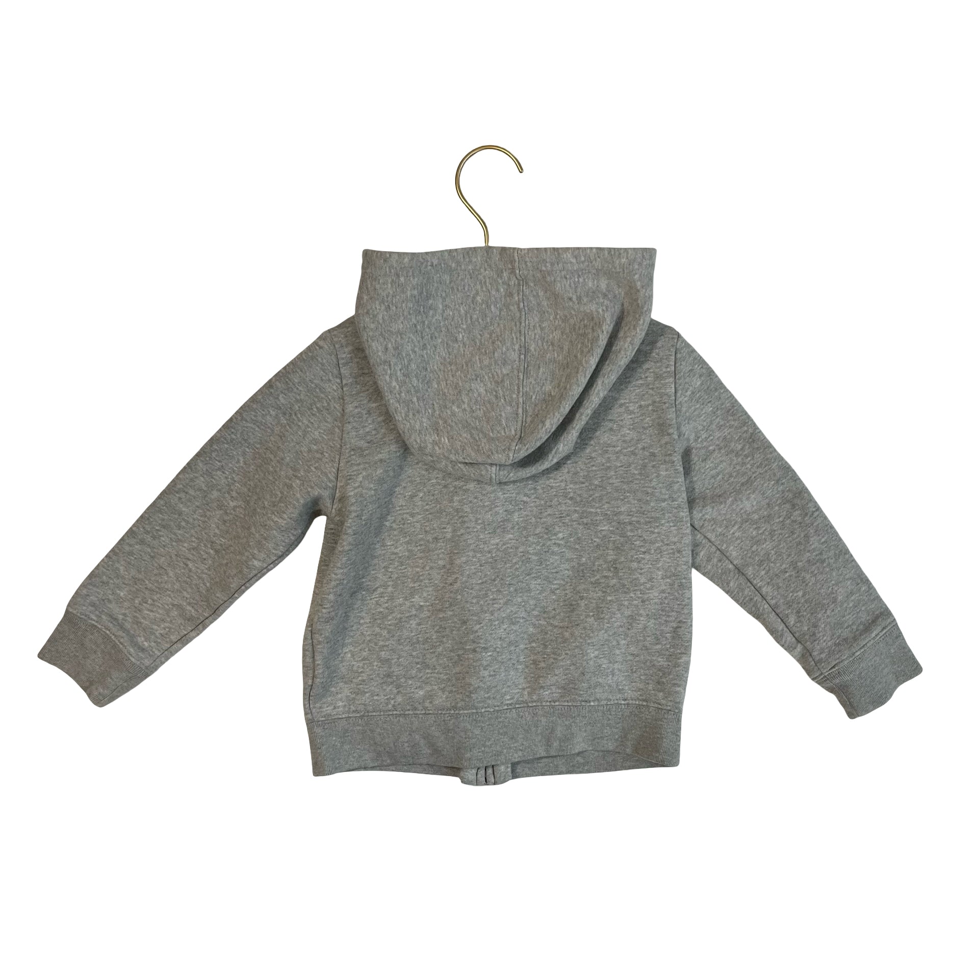 Baby Gap Gray, Pink, Ivory Sparkle Logo Zip - Up Hoodie - Size 4 - Bounce Mkt