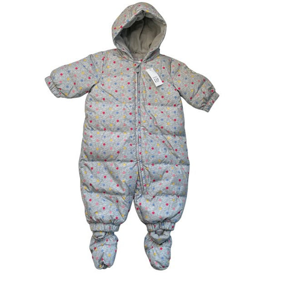 Baby Gap Gray Polka Dot Snow Suiit with Tags Size 0-6 Mo