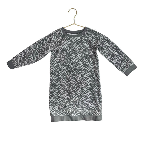 Baby Gap Gray & White Pattern Velour Dress - Size 5 - Bounce Mkt