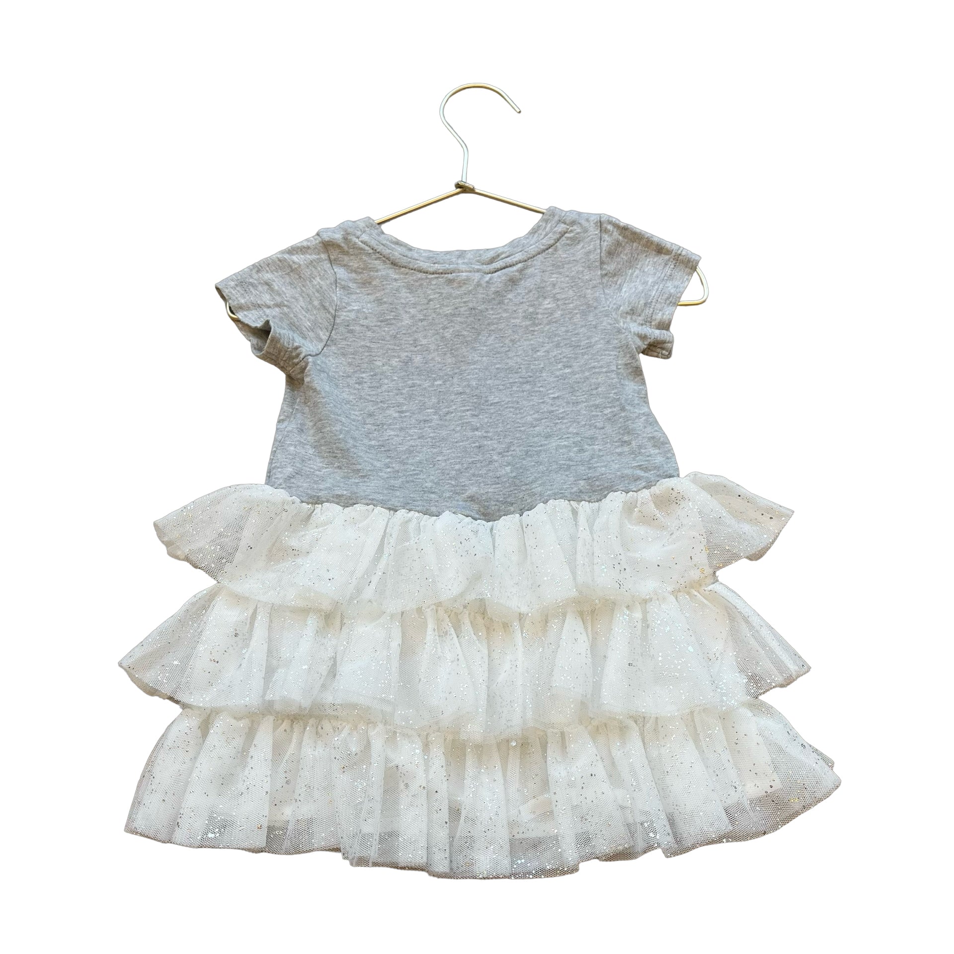 Baby Gap Gray & White Tulle Dress - Size 12 - 18 Mo - Bounce Mkt
