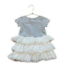 Baby Gap Gray & White Tulle Dress - Size 12 - 18 Mo - Bounce Mkt