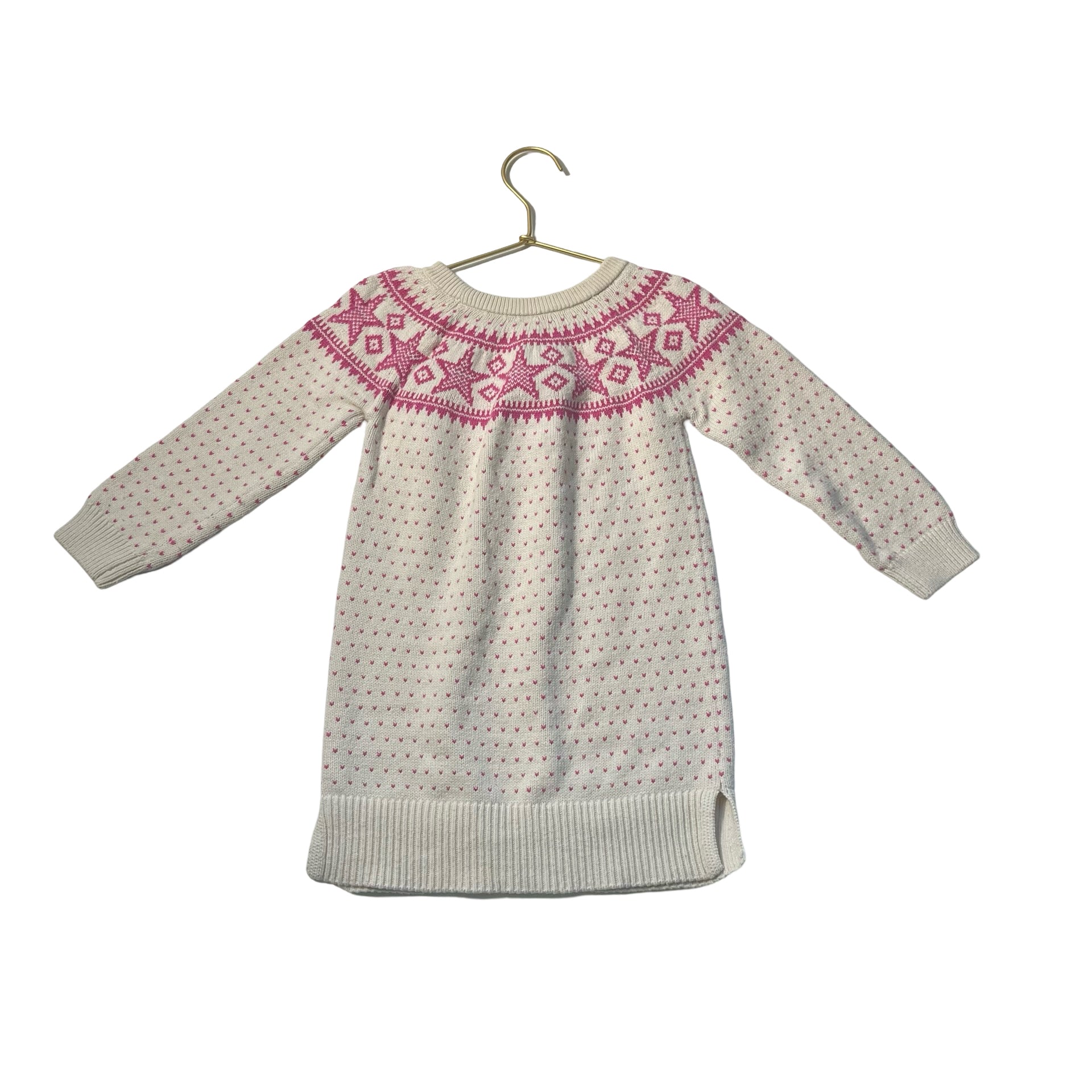 Baby Gap Ivory & Pink Sweater Dress - Size 4 - Bounce Mkt