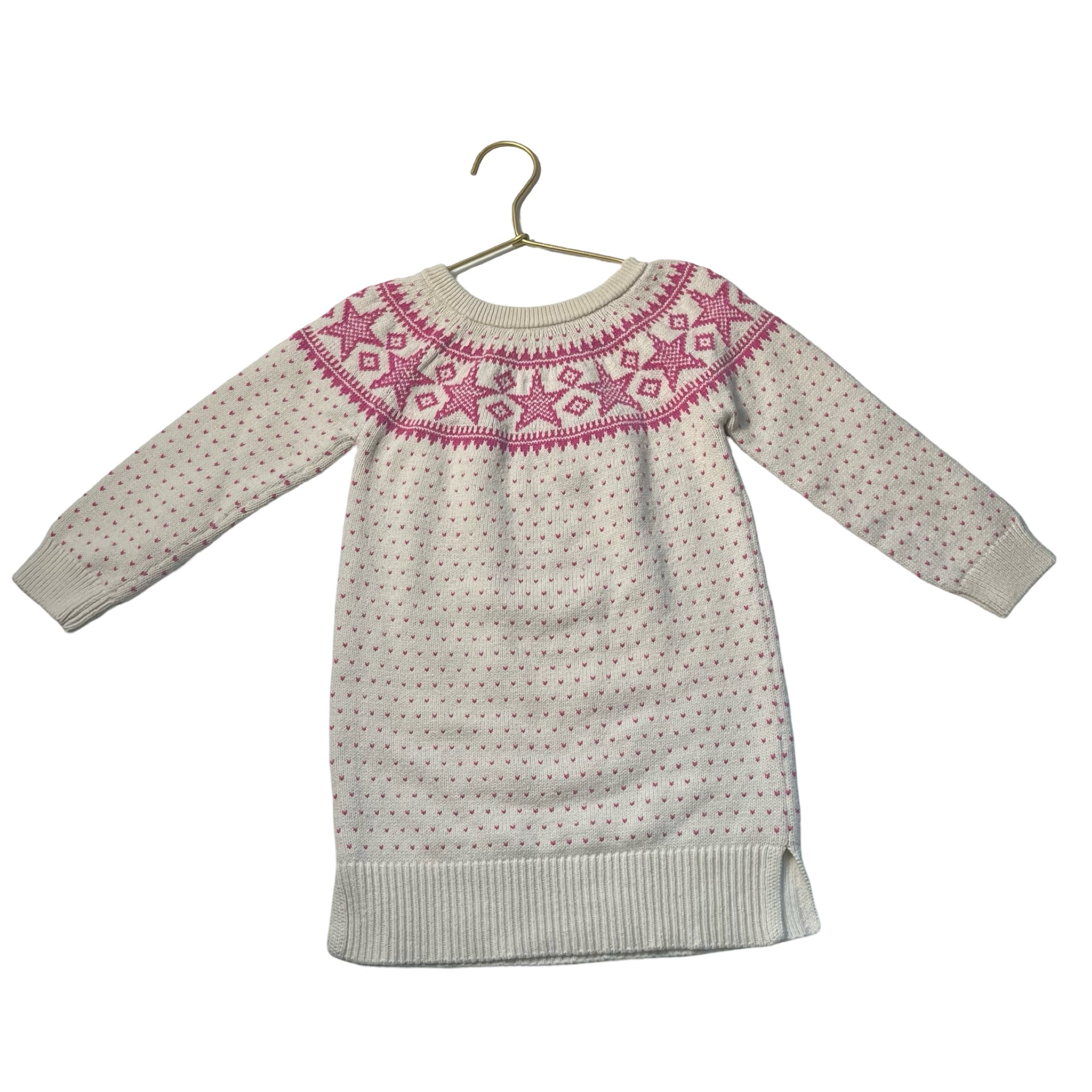 Baby Gap Ivory & Pink Sweater Dress - Size 4 - Bounce Mkt