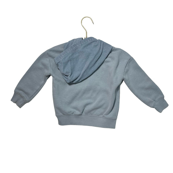 Baby Gap Light Blue Corduroy Hooded Sweatshirt - Size 2 - Bounce Mkt