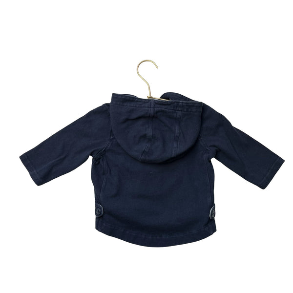 Baby Gap Navy Hooded Shirt - Size 6 - 12 Mo - Bounce Mkt