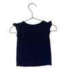 Baby Gap Navy Ribbed Eyelet Ruffle Sleeveless Shirt - Size 18 - 24 Months - Bounce Mkt