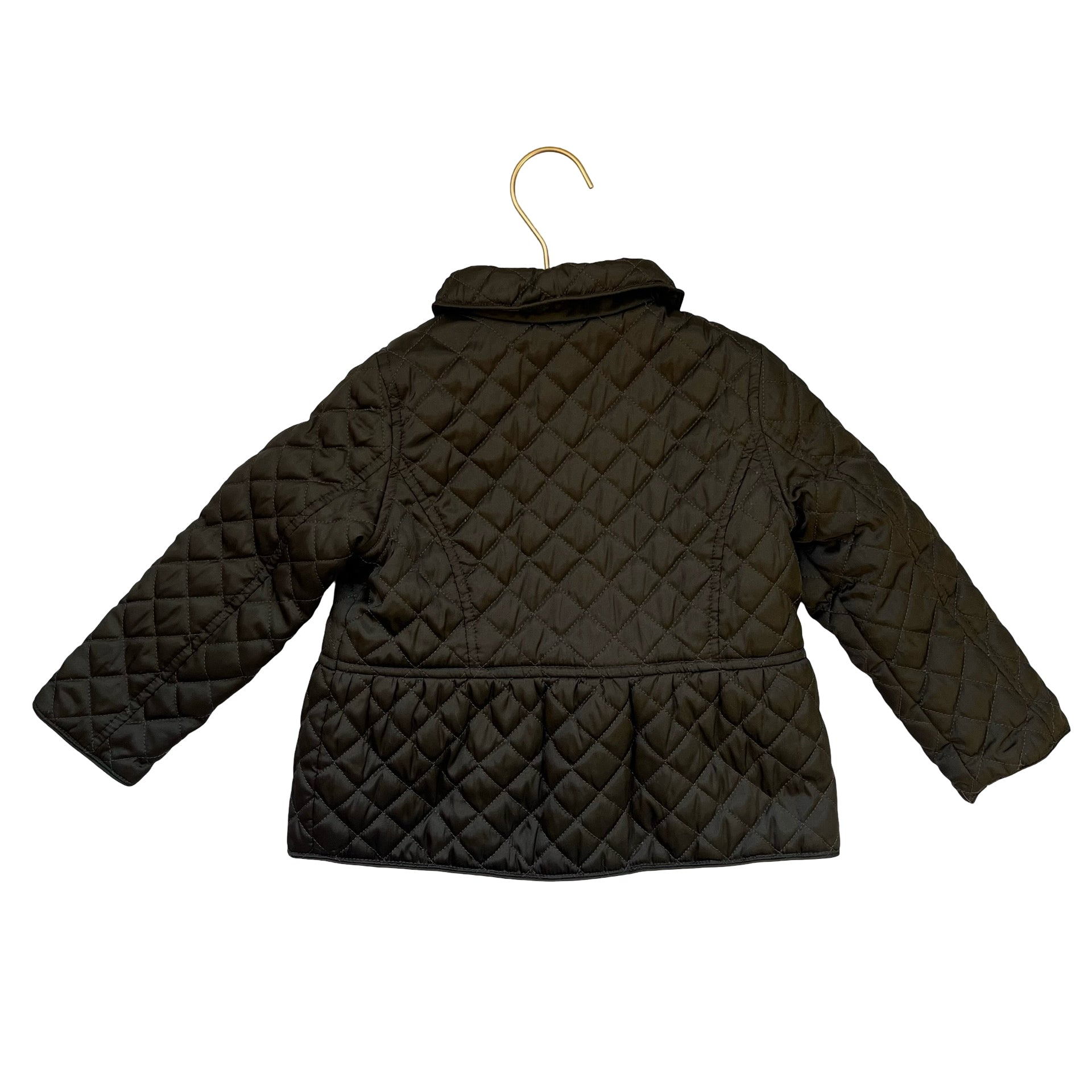 Baby Gap Olive Quilted Sherpa Lined Jacket - Size 4 - Bounce Mkt