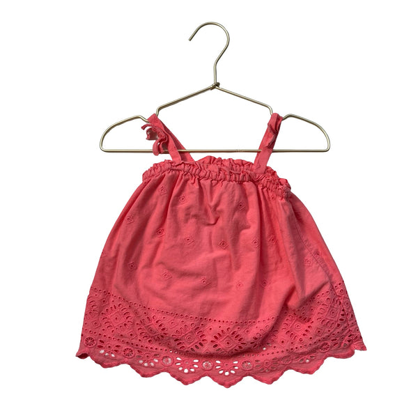 Baby Gap Peach Eyelet Top - Size 2 - Bounce Mkt