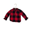 Baby Gap Red & Black Check Flannel Blouse - Size 12 - 18 Months - Bounce Mkt