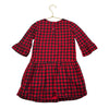Baby Gap Red & Black Check Ivory Floral Embroidery Flannel Dress - Size 5 - Bounce Mkt