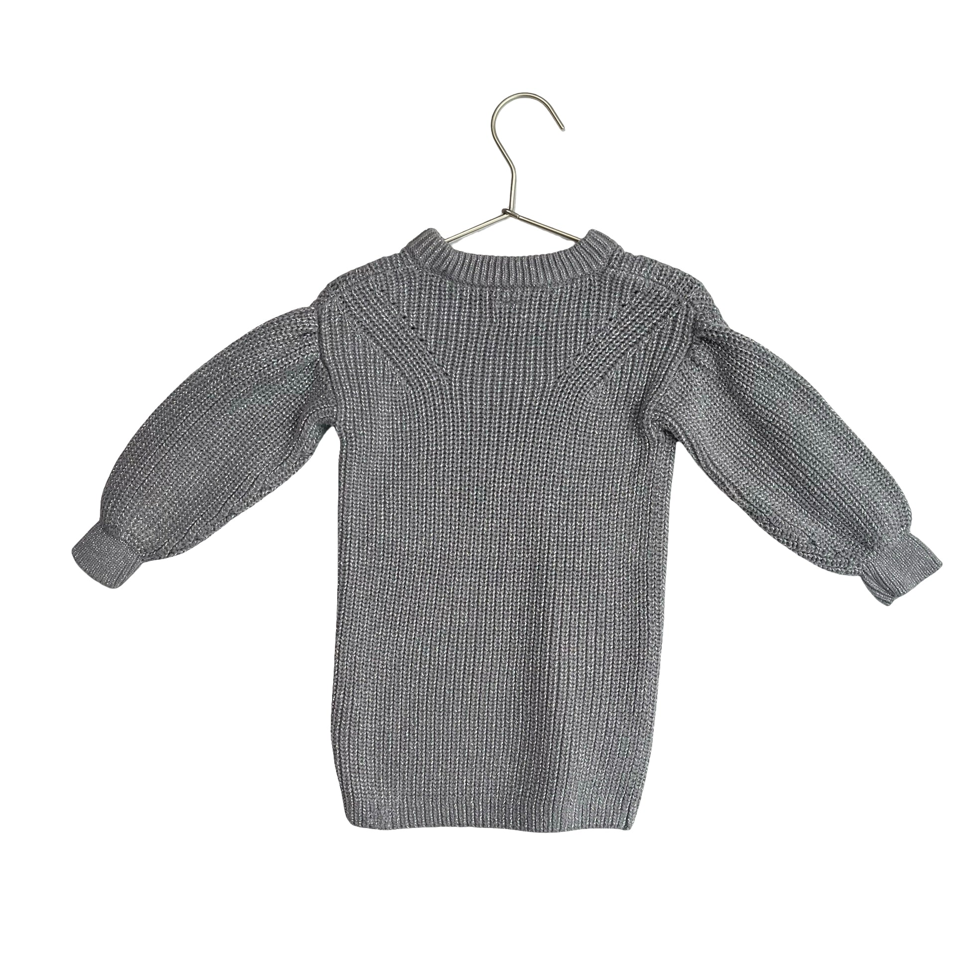 Baby Gap Silver Knit Sweater Dress - Size 2 - Bounce Mkt