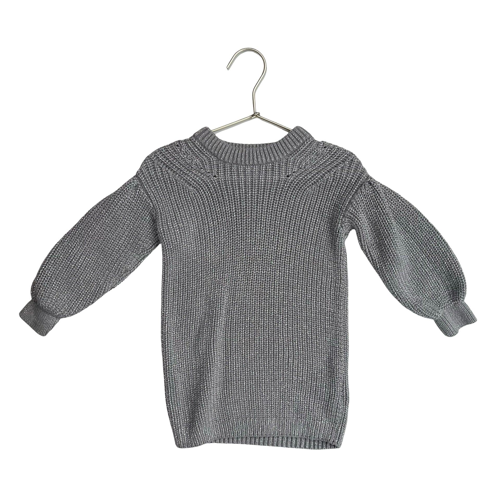 Baby Gap Silver Knit Sweater Dress - Size 2 - Bounce Mkt
