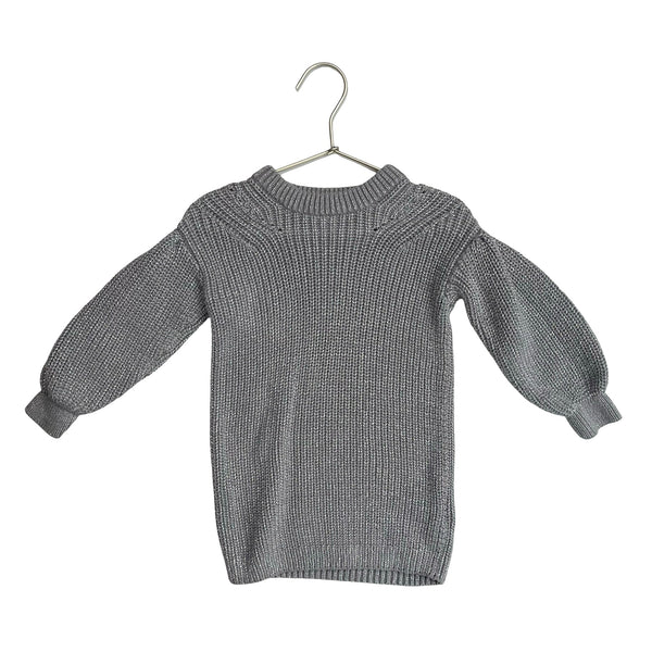 Baby Gap Silver Knit Sweater Dress - Size 2 - Bounce Mkt