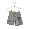 Baby Gap Tan & Blue Plaid Cargo Shorts - Size 12-18 Months - Bounce Mkt