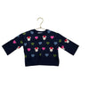 Baby Gap x Disney Navy Heart & Minnie Pattern Sweater - Size 12 - 18 Mo - Bounce Mkt