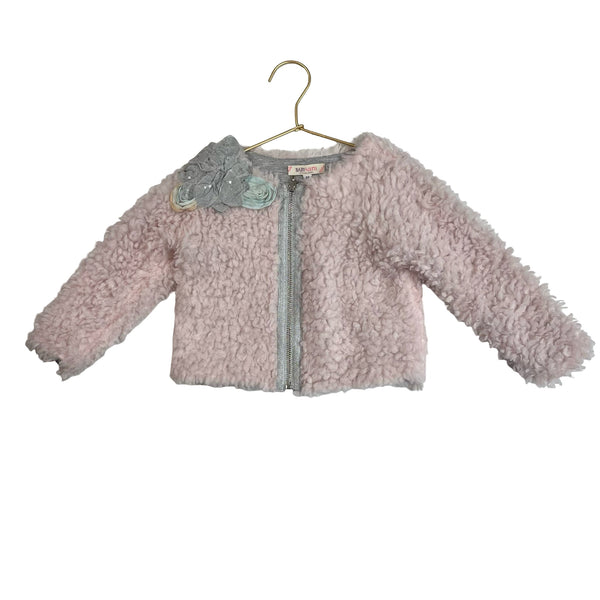 Baby Sara Pink Faux Fur Jacket - Size 2T - Bounce Mkt