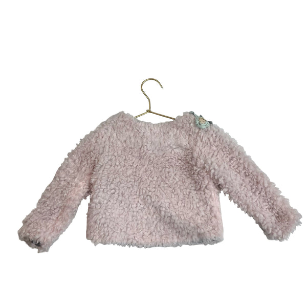 Baby Sara Pink Faux Fur Jacket - Size 2T - Bounce Mkt