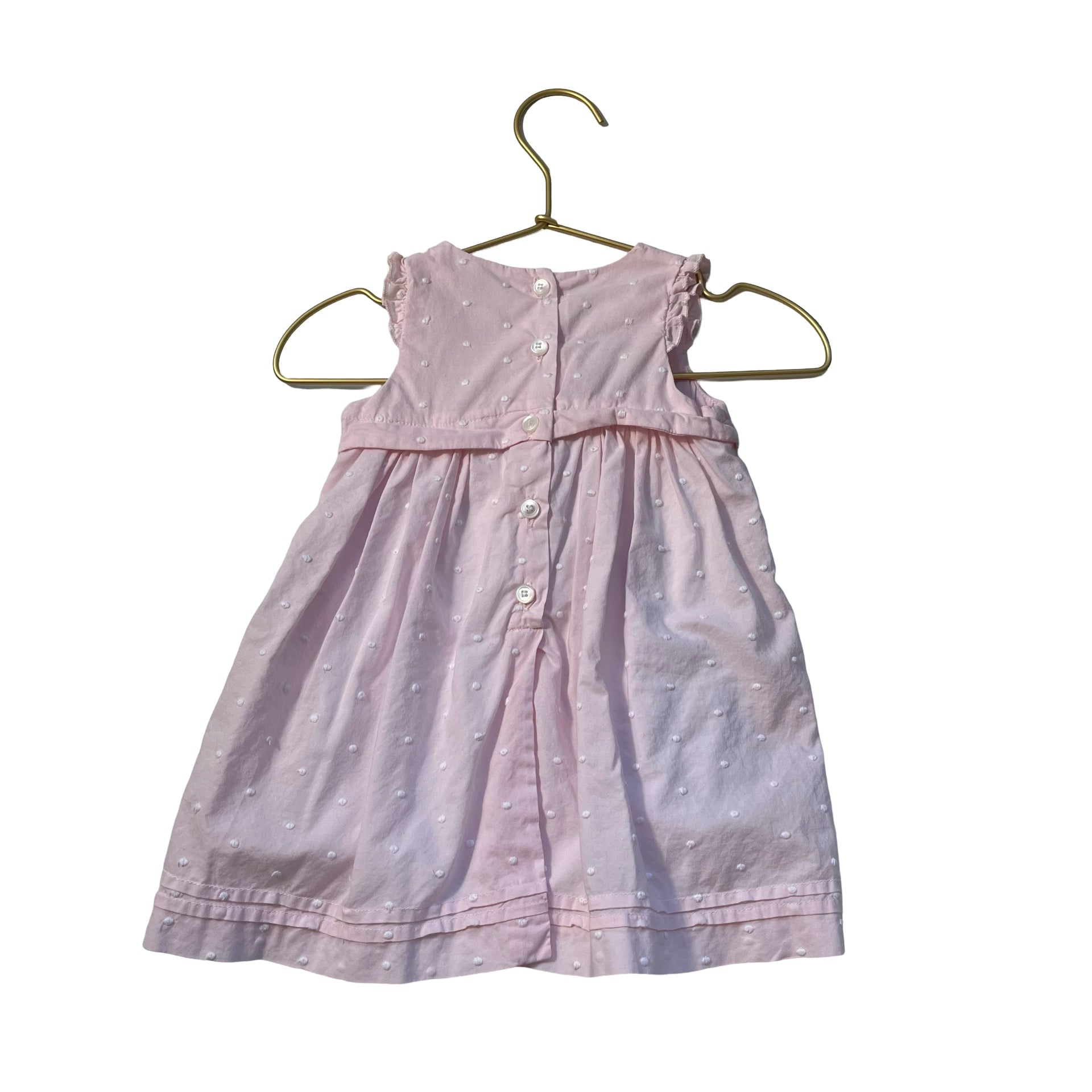 Babycottons Pink Dot Dress - Size 9 Mo - Bounce Mkt