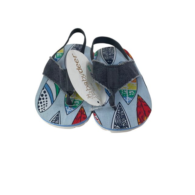 BabyDeer Surf Print Flip Flops with Tags - Size 6 - Bounce Mkt