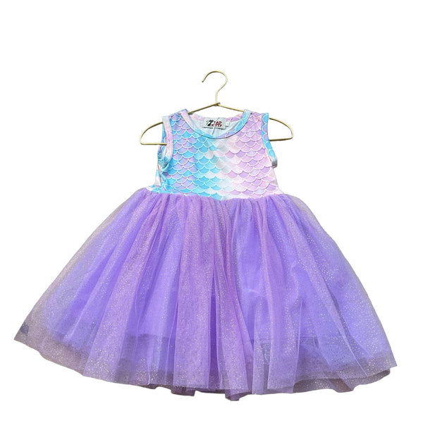 Bad Kitty Purple & Blue Mermaid Tulle Sleeveless Dress - Size 2 - Bounce Mkt