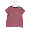 Vineyard Vines Red Striped 'Saturday is Everyday' Embroidered T-Shirt - S 7-8