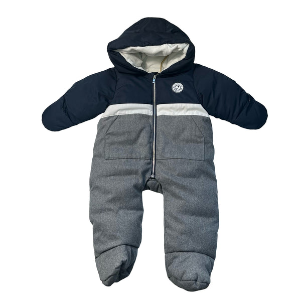 Jacad Gray, Navy, White Bunting - Size 12 Mo