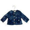 Easy Peasy Denim Patchwork Print Quilted Jacket - Size 6-9 Mo