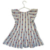 Zara Blue & White Striped Red Flower Dress - Size 4