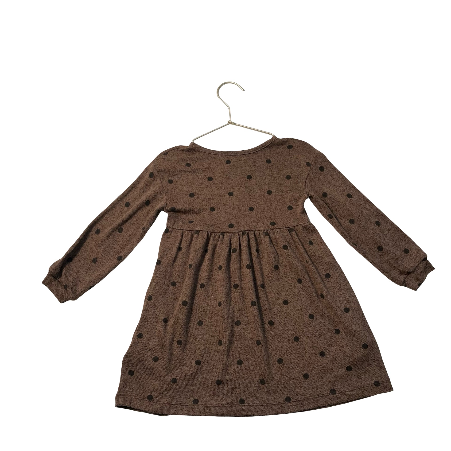 Baby Gap Brown Polka Dot Knit Dress - Size 3
